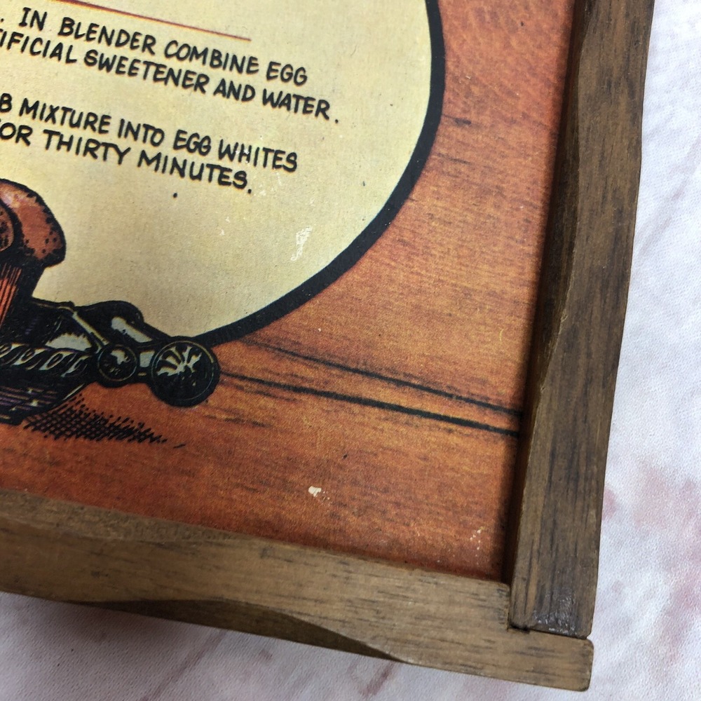Vintage Wooden Sign Waist Watchers Choclate Cupcakes‎ 9.5" x 6.5" - Picture 6 of 6